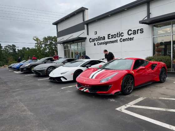 Visitors at Cars and Coffee